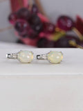 Natural Ethopian Huggies Hoop Earrings 925 Sterling Silver