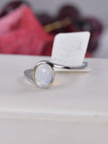 Natural Ethopian Opal Ring 925 Sterling Silver, sz 8