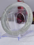 Untreated Natural Grade A Genuine Jadeite Bangle Bracelet 58.55mm