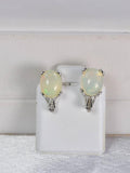 Natural Ethopian Huggies Hoop Earrings 925 Sterling Silver