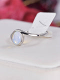 Natural Ethopian Opal Ring 925 Sterling Silver, sz 8
