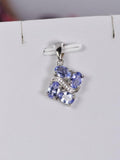 925 Natural Tanzanite Oval Pendant