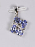 925 Natural Tanzanite Oval Pendant