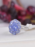 Natural Tanzanite Ring Real 925 Sterling sz 8 only