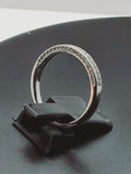 0.52ct Brilliant Cut Bridal Band Diamond Simulated 925 Sterling Silver Anniversary Rings SKU:00237