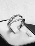 1ct Brilliant Cut Bridal Curve Wedding Band Engagement Ring Diamond Simulated 925 Sterling Silver Anniversary Ring SKU:00222